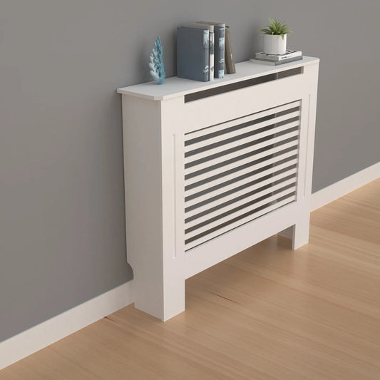 Wood Radiator Cover Modern Tall Radiator Shelf Large Heater Covers Horizontal Slats