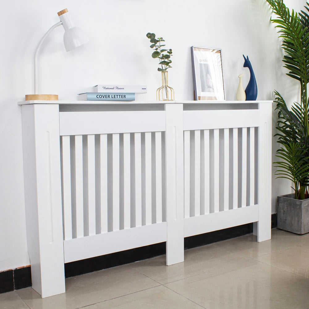 S M L XL Extra Tall 92CM Radiator Cover MDF Cabinet Grill Shelf Fence Panel Barrier