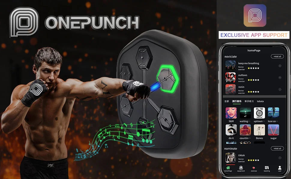 ONEPUNCH music boxing machine home fitness equipment for children training boxing wall target sports equipment Thai punching bag
