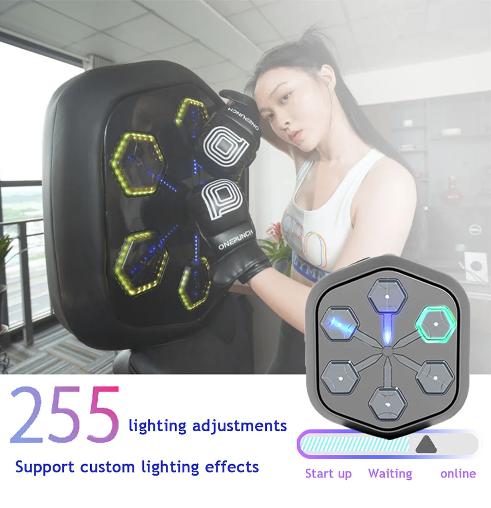 ONEPUNCH music boxing machine home fitness equipment for children training boxing wall target sports equipment Thai punching bag