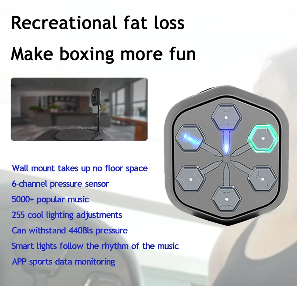 ONEPUNCH music boxing machine home fitness equipment for children training boxing wall target sports equipment Thai punching bag