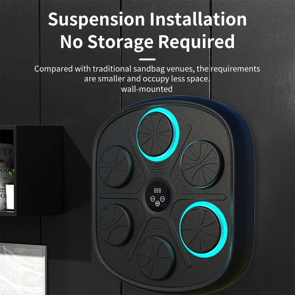 Smart Music Boxing Machine Wall Target with Bluetooth Connectivity