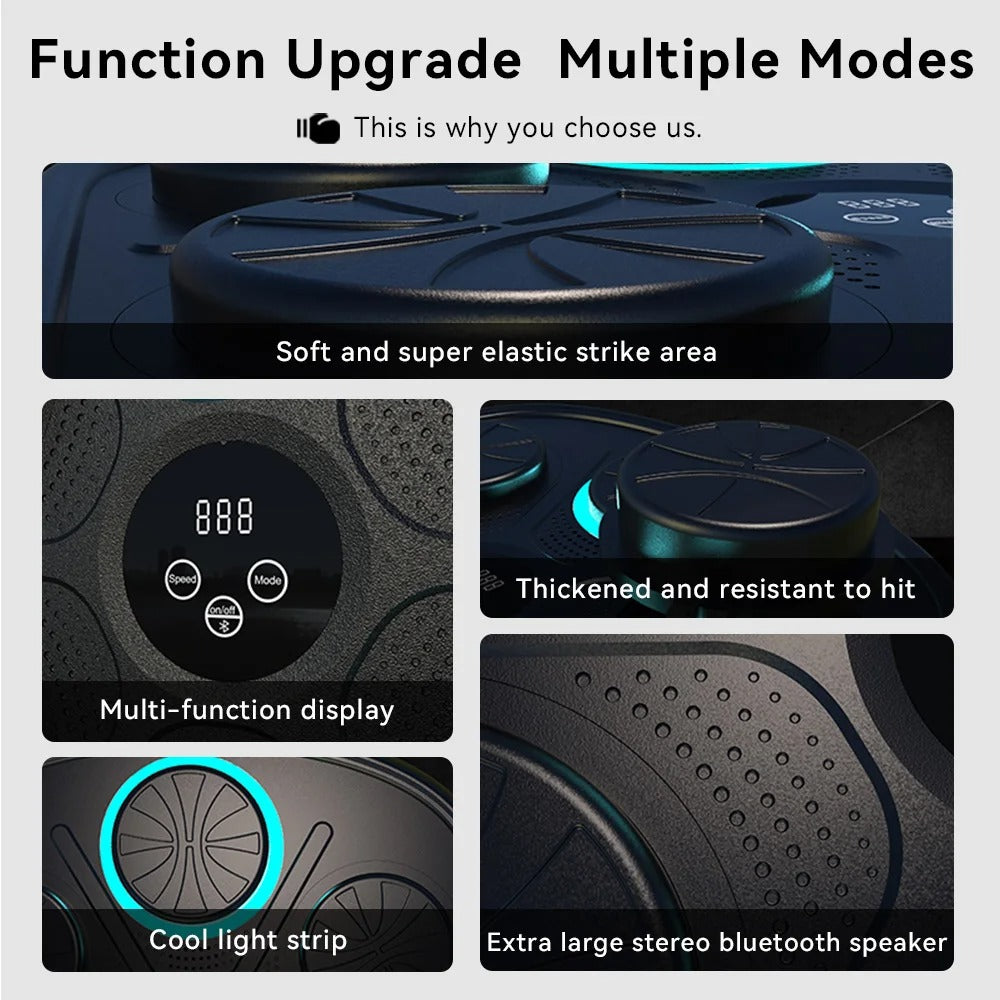 Smart Music Boxing Machine Wall Target with Bluetooth Connectivity
