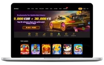 GoldenBet slot games on desktop